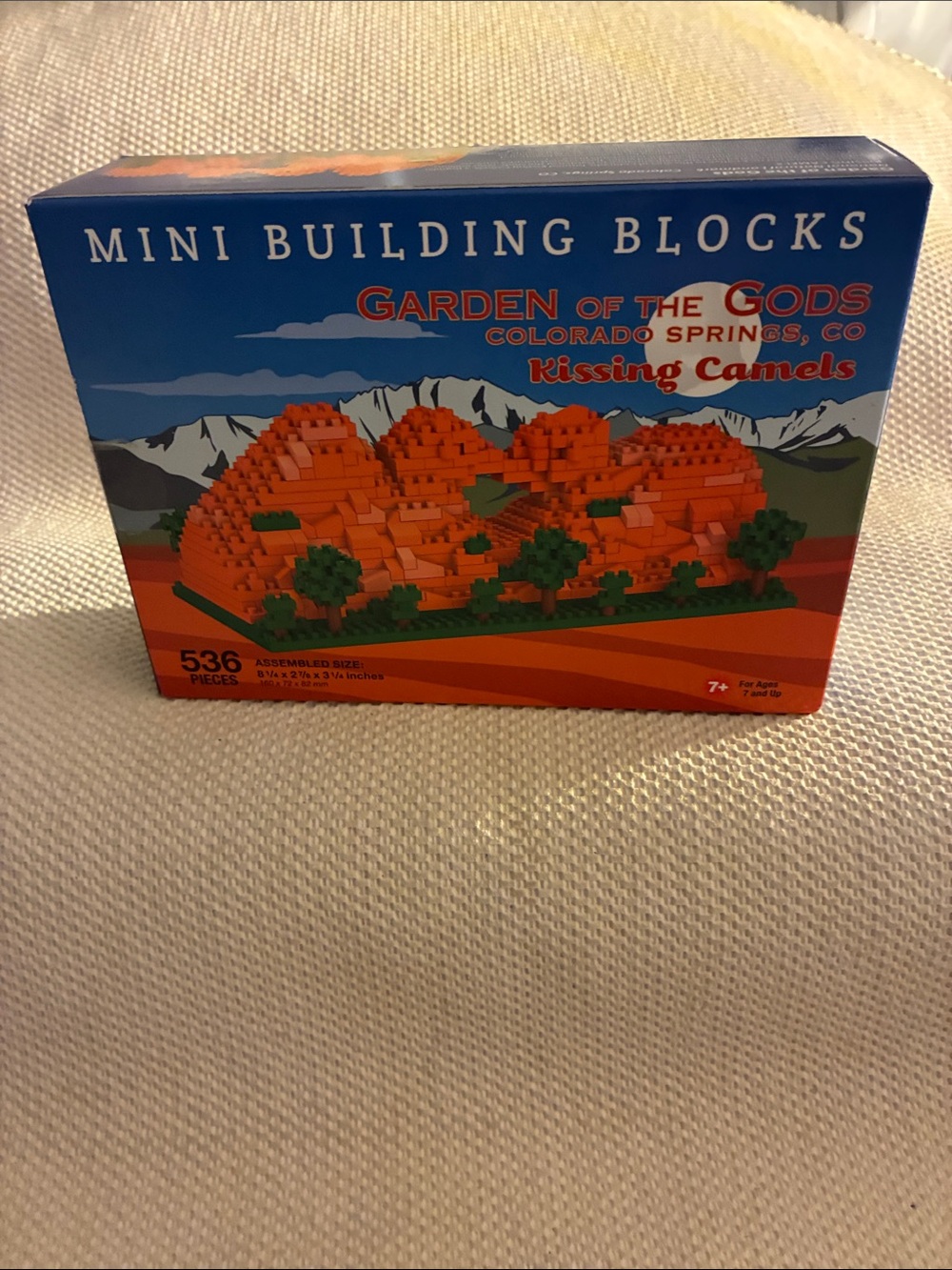 Mini Building Blocks - Garden of the Gods Kissing Camels (Blue/Orange)